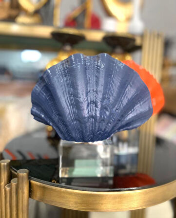 Mercan krıstalli midye istiridye model biblo 