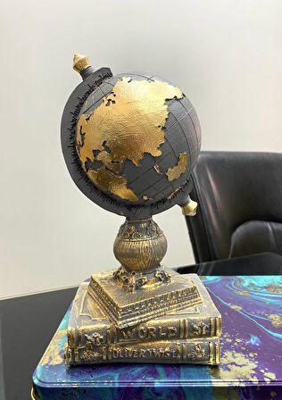 Kitap dünya dekoroatif obje Atlas Biblo