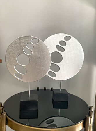 2 Li Halka Takım Biblo Heykel Özel Tasarım Obje