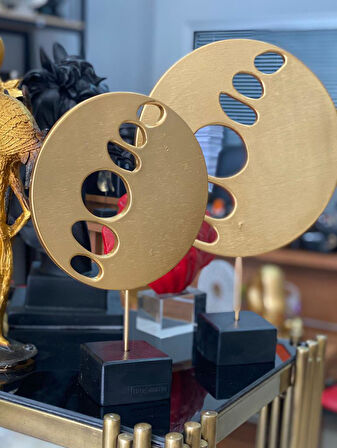 2 Li Halka Takım Biblo Heykel Özel Tasarım Obje