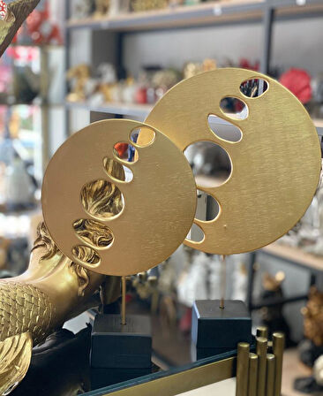 2 Li Halka Takım Biblo Heykel Özel Tasarım Obje