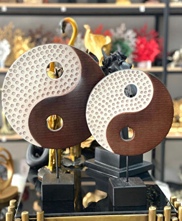 2 Li Kaideli Ying Yang Biblo Sonsuzluk Sembolü Obje Modern l Özel Tasarım