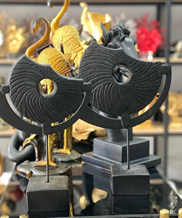 2 Li Kaideli Halka Biblo Viking Kalkanı Obje Modern Özel Tasarım