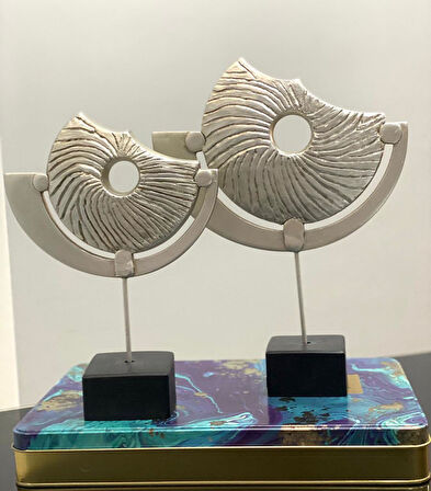 2 Li Kaideli Halka Biblo Viking Kalkanı Obje Modern Özel Tasarım