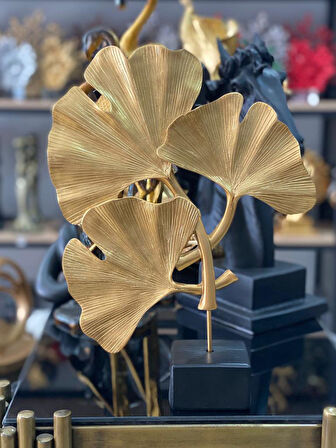 Dekoratif Kaideli Yaprak Yonca Biblo Modern Özel Tasarım Obje