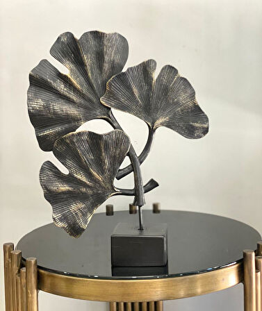 Dekoratif Kaideli Yaprak Yonca Biblo Modern Özel Tasarım Obje