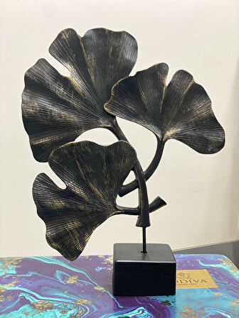 Dekoratif Kaideli Yaprak Yonca Biblo Modern Özel Tasarım Obje