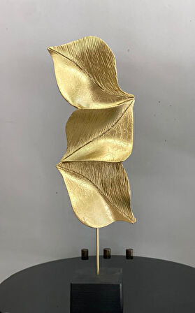 Dekoratif Kaideli Yaprak  Biblo Modern Özel Tasarım Obje