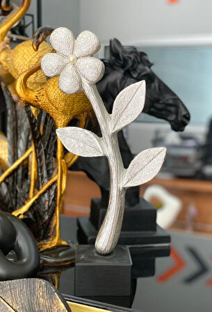 Dekoratif Kaideli Papatya Yaprak Biblo Modern Özel Tasarım Obje