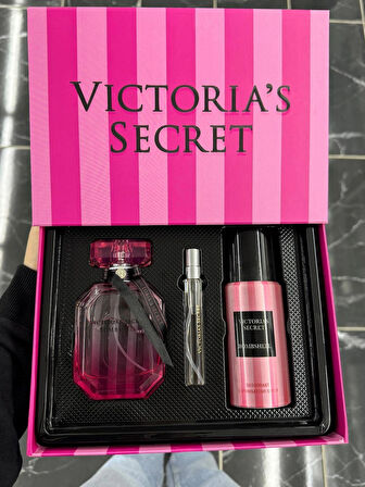 Victoria's Secret  Yüksek kalıcılıklı (EDP) Bombshell  Kadın Parfüm  Hediyelik Set 3'lü