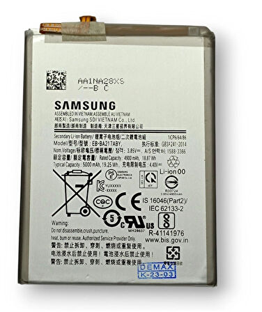 Samsung A02 Batarya EB-BA217ABY Uyumlu Samsung Galaxy Batarya
