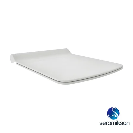 Seramiksan Silva Kanallı Beyaz Asma Klozet A041040H, Seramiksan Silva Duroplast Yavaş Kapak