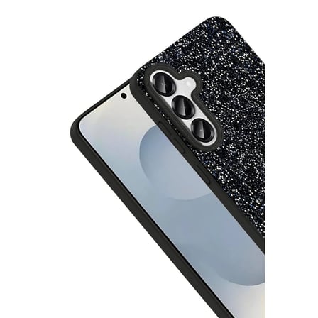 Onegif Samsung Galaxy S25 Plus Bright Simli Kapak - Gümüş