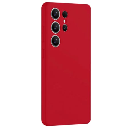 Samsung Galaxy S25 Ultra Kılıf Nano İçi Kadife Silikon - Kırmızı