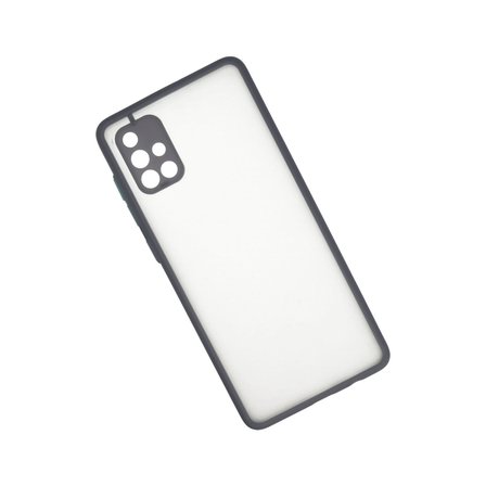 Samsung Galaxy A71 Kılıf Montreal Silikon Kapak - Gri