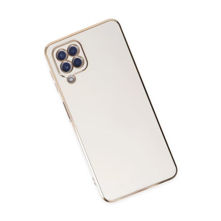 Samsung Galaxy A12 Kılıf Volet Silikon - Beyaz