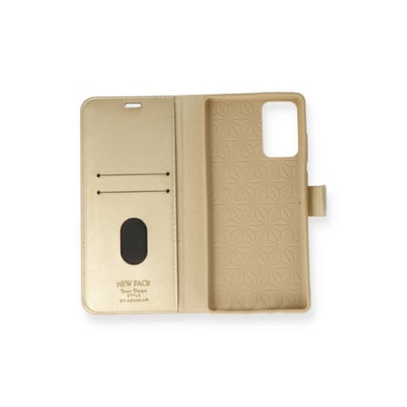 Samsung Galaxy Note 20 Kılıf Trend S Plus Kapaklı Kılıf - Gold