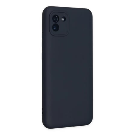 Samsung Galaxy A03 Kılıf Nano İçi Kadife Silikon - Lacivert