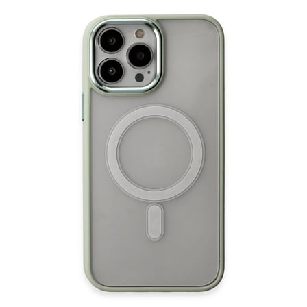 İphone 15 Pro Kılıf Room Magneticsafe Silikon - Su Yeşili