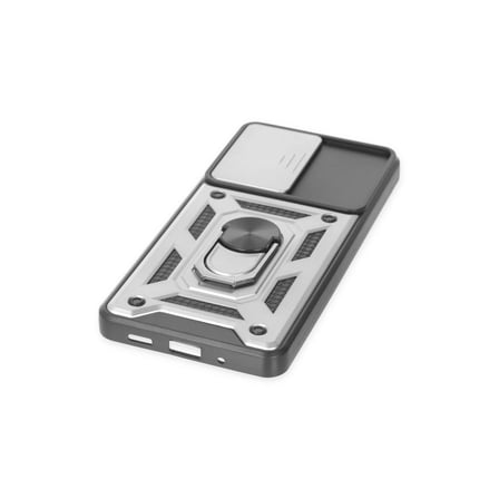 Samsung Galaxy S20 Fe Kılıf Pars Lens Yüzüklü Silikon - Gümüş