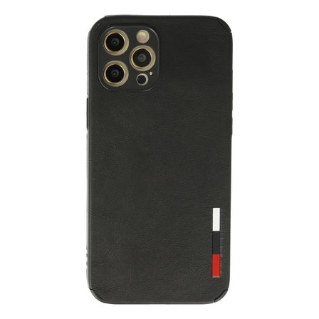 İphone 12 Pro Kılıf Loop Deri Silikon - Siyah
