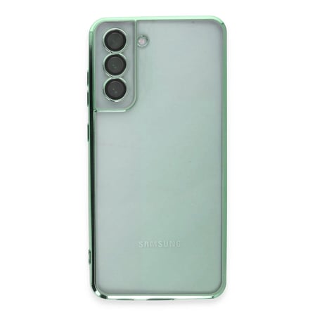 Samsung Galaxy S21 Fe Kılıf Razer Lensli Silikon - Yeşil
