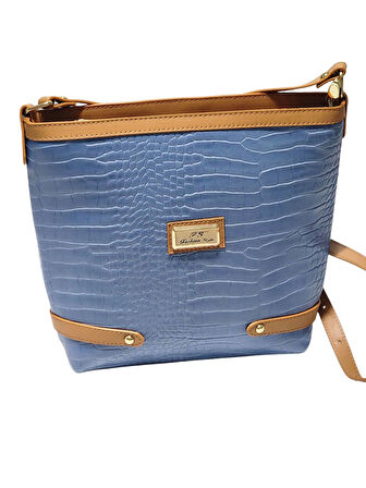 QUEEN ELİZABETH MAVİ-TABA KADIN OMUZ ÇANTASI