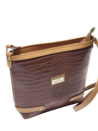 QUEEN ELİZABETH TABA-VİZON KADIN OMUZ ÇANTASI