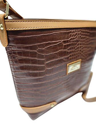 QUEEN ELİZABETH TABA-VİZON KADIN OMUZ ÇANTASI