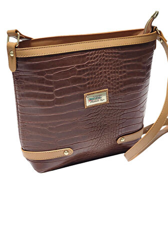 QUEEN ELİZABETH TABA-VİZON KADIN OMUZ ÇANTASI