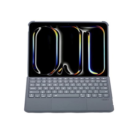 T5504d İpad Pro 11 (2024) Kılıf Palermo Ledli Klavyeli Standlı Tablet Kılıfı - Siyah