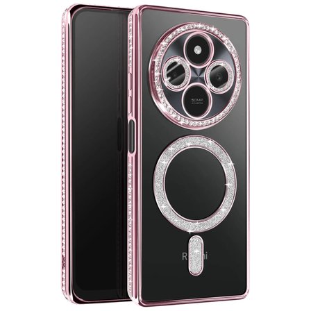 Xiaomi Redmi 14c Joke Simli Magneticsafe Kılıf - Pembe
