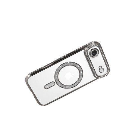 İphone 17 Air Joke Simli Magneticsafe Kılıf - Gümüş