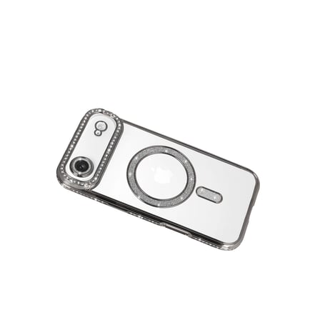 İphone 17 Air Joke Simli Magneticsafe Kılıf - Gümüş