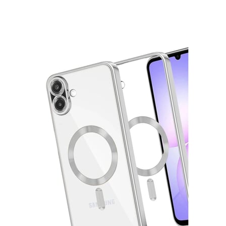 Samsung Galaxy A07 4g Kross Magneticsafe Kapak - Gümüş