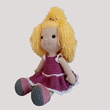 SARI SAÇLI KIZ AMİGURUMİ OYUNCAK