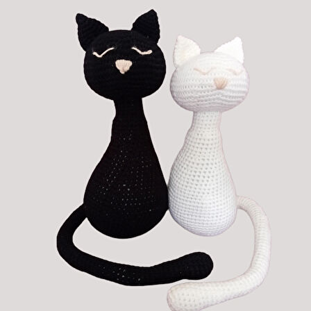 KEDİ ÇİFT AMİGURUMİ OYUNCAK