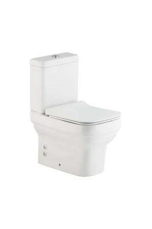 Seramiksan Bold Kanalsız Beyaz Duvara Sıfır Klozet Takımı A091030H, Seramiksan Bold Duroplast Yavaş Kapak
