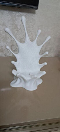 ALPAXA 3D SPLASH ŞEKLİNDE MERMER DESENLİ MASAÜSTÜ TELEFON TUTUCU