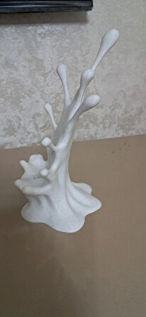 ALPAXA 3D SPLASH ŞEKLİNDE MERMER DESENLİ MASAÜSTÜ TELEFON TUTUCU