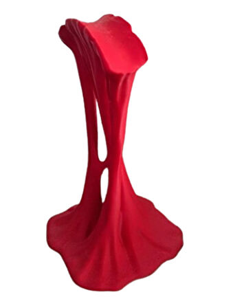 ALPAXA 3D Akışkan Tasarım Kulaklık Standı ve Tutucusu, Oyuncu Aksesuarı, Kırmızı 