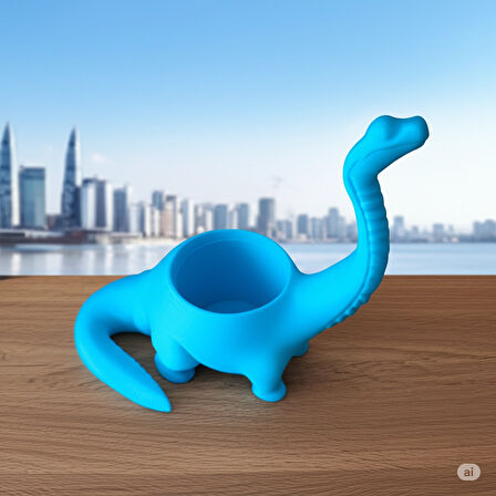 ALPAXA 3D Baskı Dinozor Saksı – Sukulent ve Kaktüs İçin Dekoratif Mini Saksı