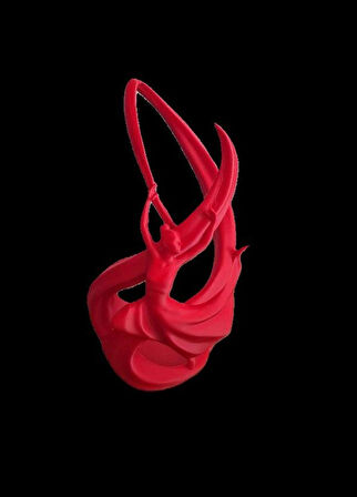 ALPAXA 3D Dekoratif Zeytinyağı Şişesi Tutacağı - 3D Tasarım Balerin Figürlü