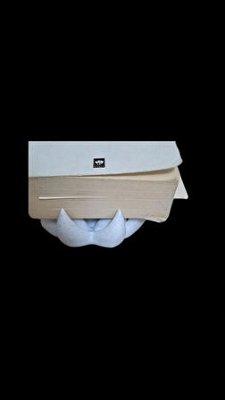 ALPAXA 3D Mermer Desenli Lotus Çiçeği Kitap Tutucu - Masaüstü Dekoratif Stand