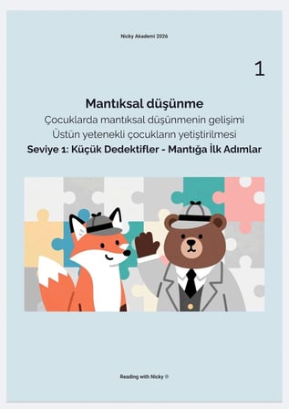 Mantıksal Düşünme 1 :Küçük DEtektifler - Mantığa İlk Adımlar.