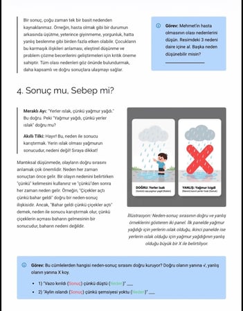 Mantıksal Düşünme 2:Mantıksal Kaşifleri - Bağlantıları Keşfediyoruz.