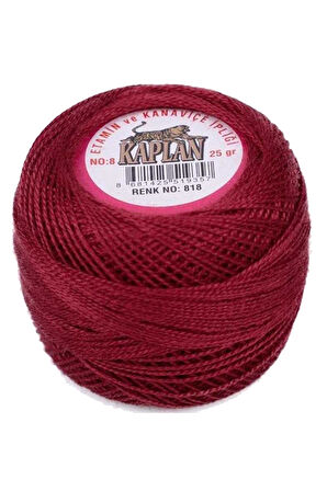 Kaplan Etamin Ve Kanaviçe İpi 8 No Kod/Renk: 818 -