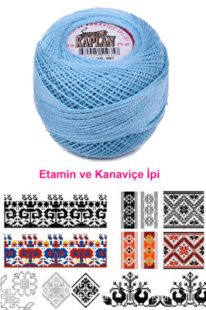 Kaplan Etamin Ve Kanaviçe İpi 8 No Kod/Renk: 997 -