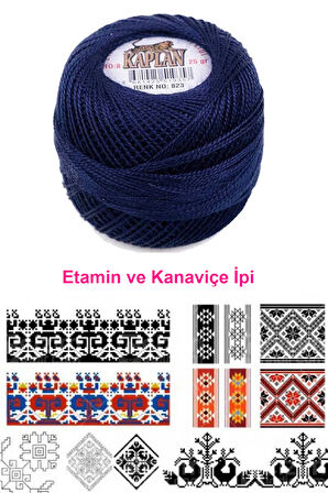 Kaplan Etamin Ve Kanaviçe İpi 8 No Kod/Renk: 823 -