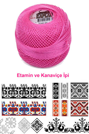 Kaplan Etamin Ve Kanaviçe İpi 8 No Kod/Renk: 111 -